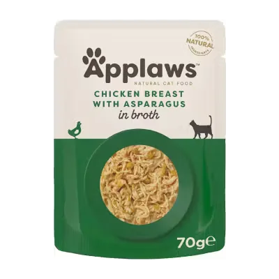 Hrana Umeda Pentru Pisici Applaws Chicken Breast with Asparagus 70g