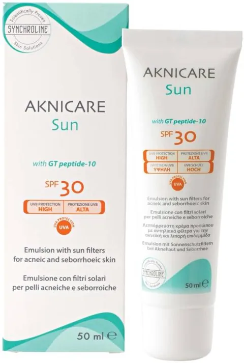 Cremă de Protecție Solară Synchroline Aknicare Ten Gras SPF30 50ml