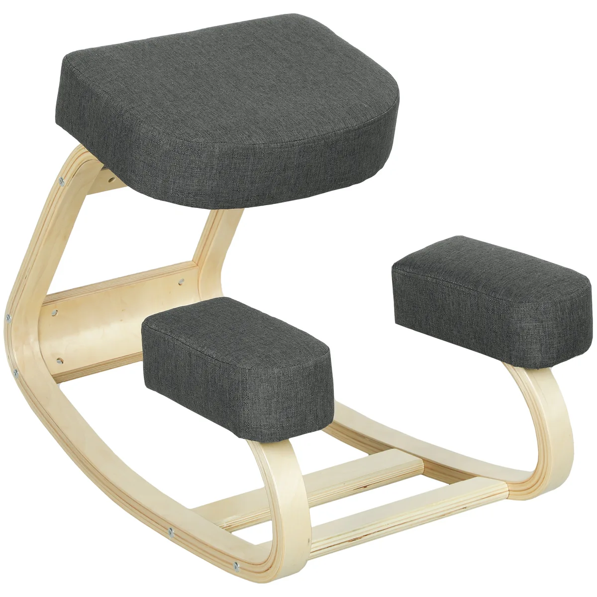 Scaun pentru Genunchi Vinsetto Ergonomic Mesteacăn Gri