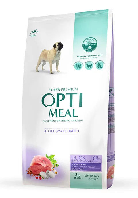 Hrana Uscata Pentru Caini Optimeal Small Breed Rata 4kg