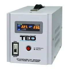 TED Electric RT 5000VA 2x Schuko + Regleta Alb