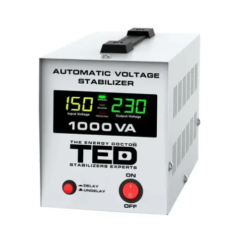 TED Electric TED-AVR1000L 1000VA 600W Unda Sinusoidala Pura