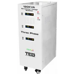TED Electric Stabilizator Trifazat cu ServoMotor 400V 120KVA Unda Sinusoidala Pura