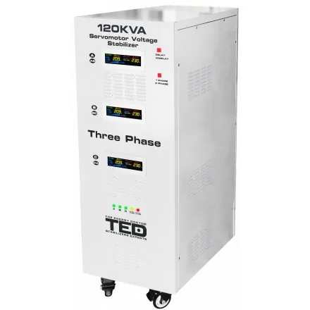 TED Electric Stabilizator Trifazat cu ServoMotor 400V 120KVA Unda Sinusoidala Pura