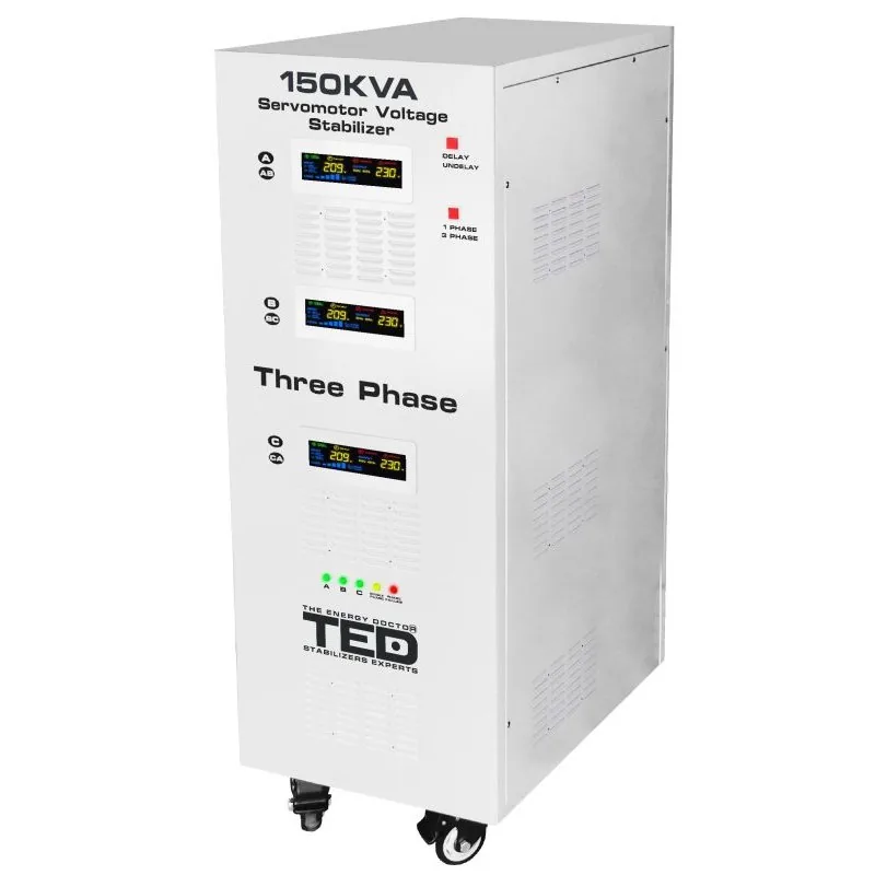 TED Electric SVC Servo Tower Trifazat 150kVA/106kW LCD