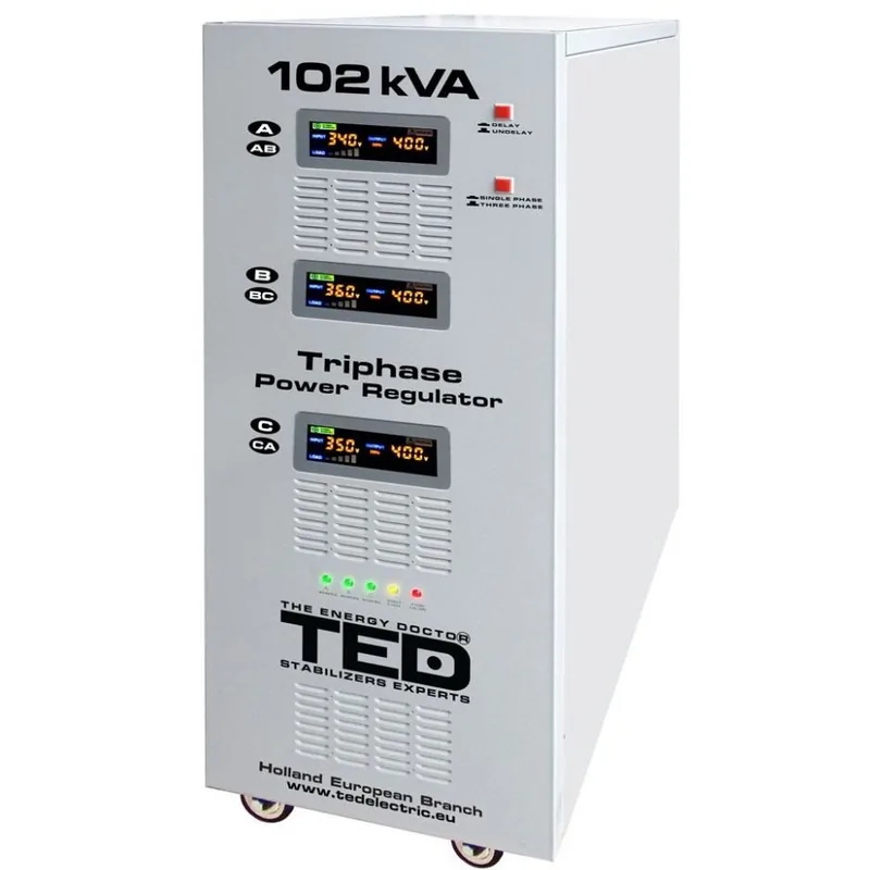Stabilizator Retea TED ELECTRIC TED102K3SVC 102KVA 70kW 380V Trifazat