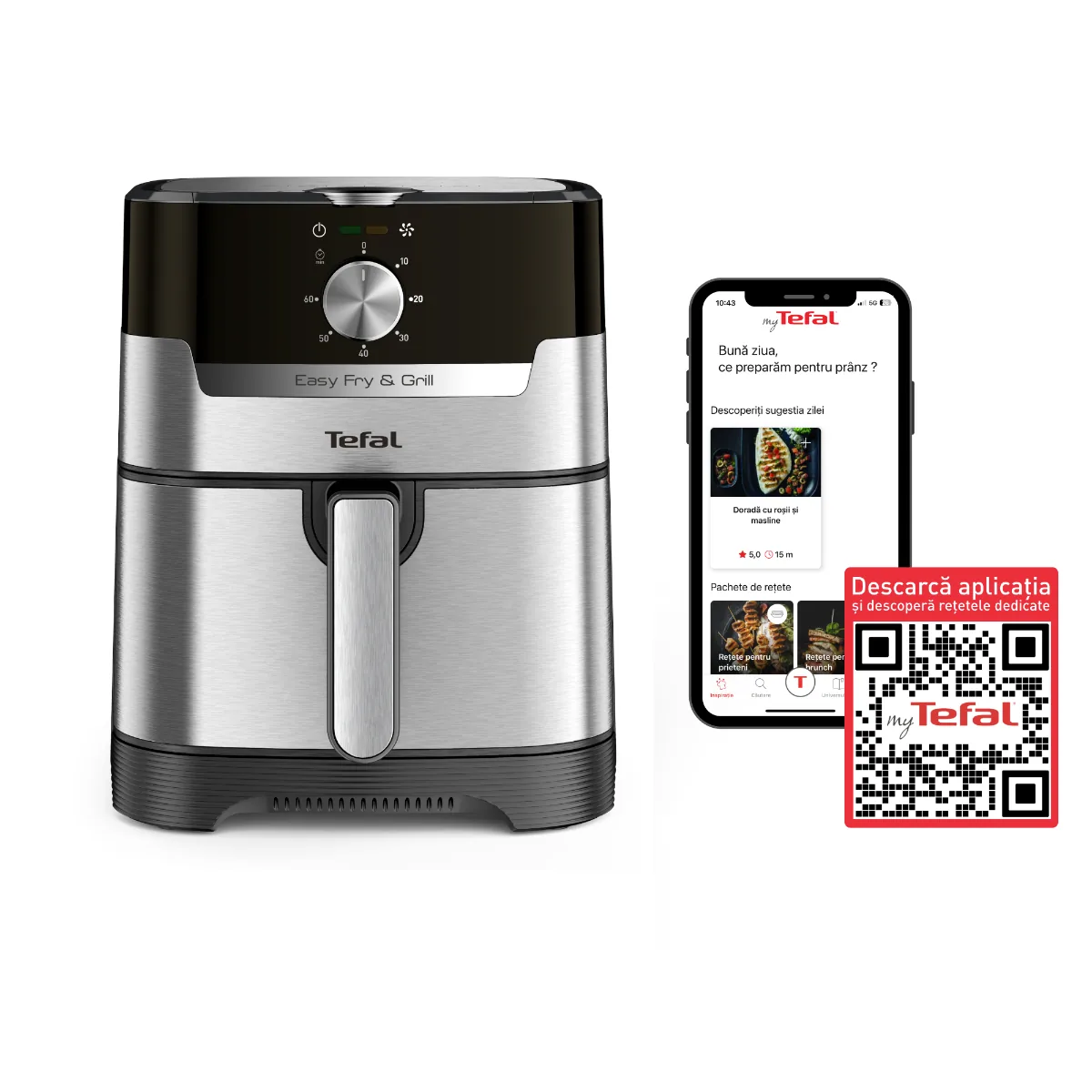 Tefal Easy Fry Grill 2 in 1 4.2L Extra Crisp