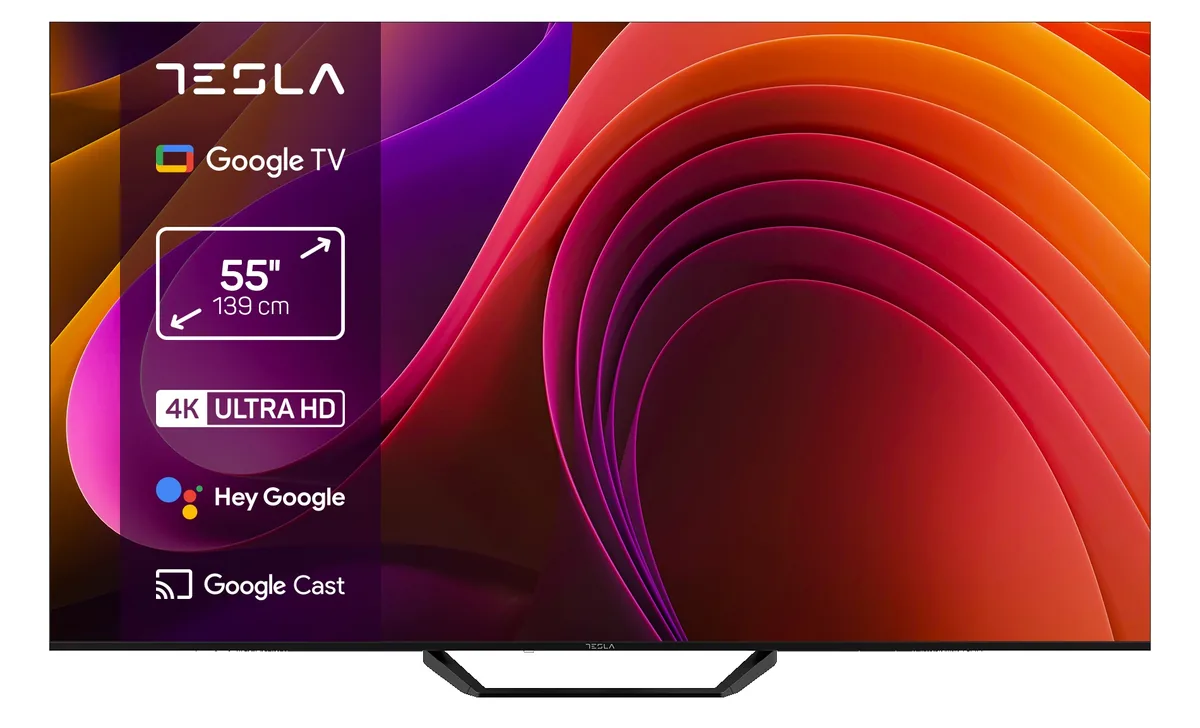 Tesla 55E655BUS 139cm QLED UHD Negru