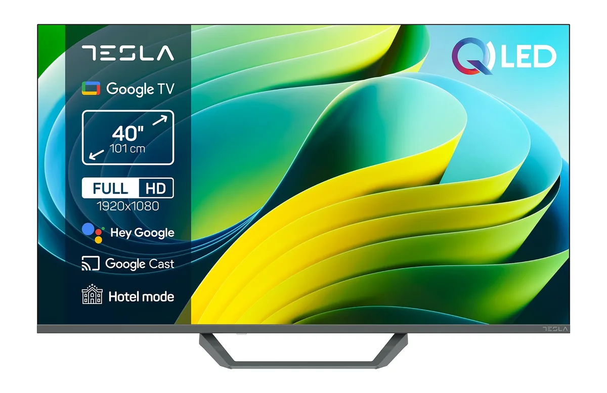 Tesla Q40E665GFS 40" 2K QLED Google TV Gri