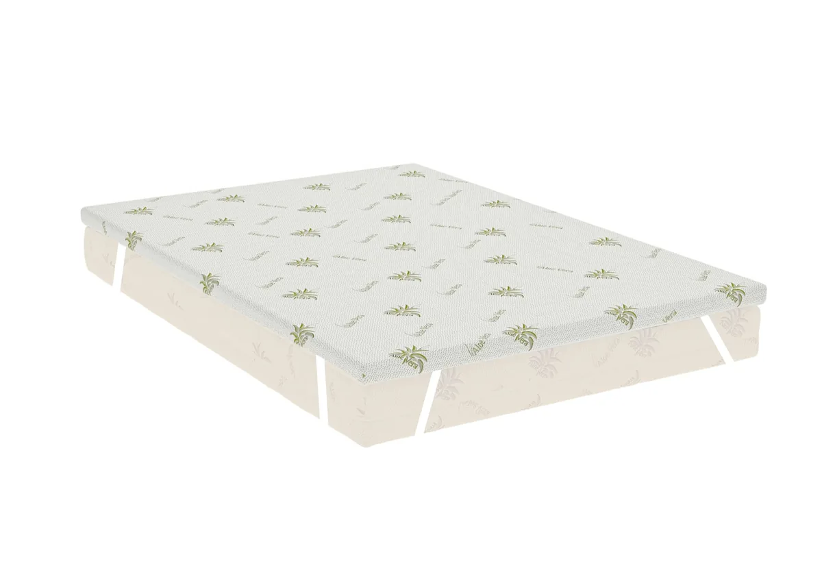 Topper Saltea Somnart Aloe Vera 140x190x5cm Fermitate Medie