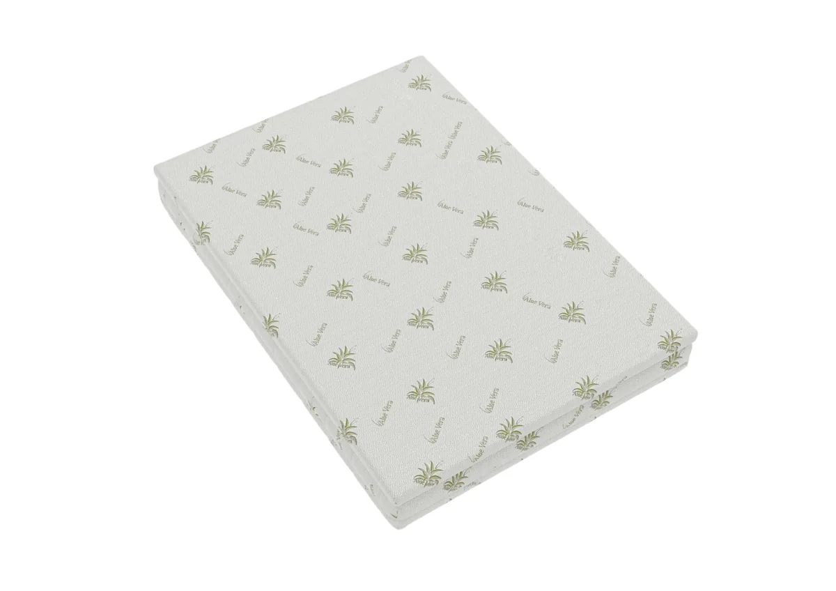 Topper Somnart Aloe Vera 120x200x4 cm Husa Detasabila si Lavabila Fermitate Medie - imagine 6