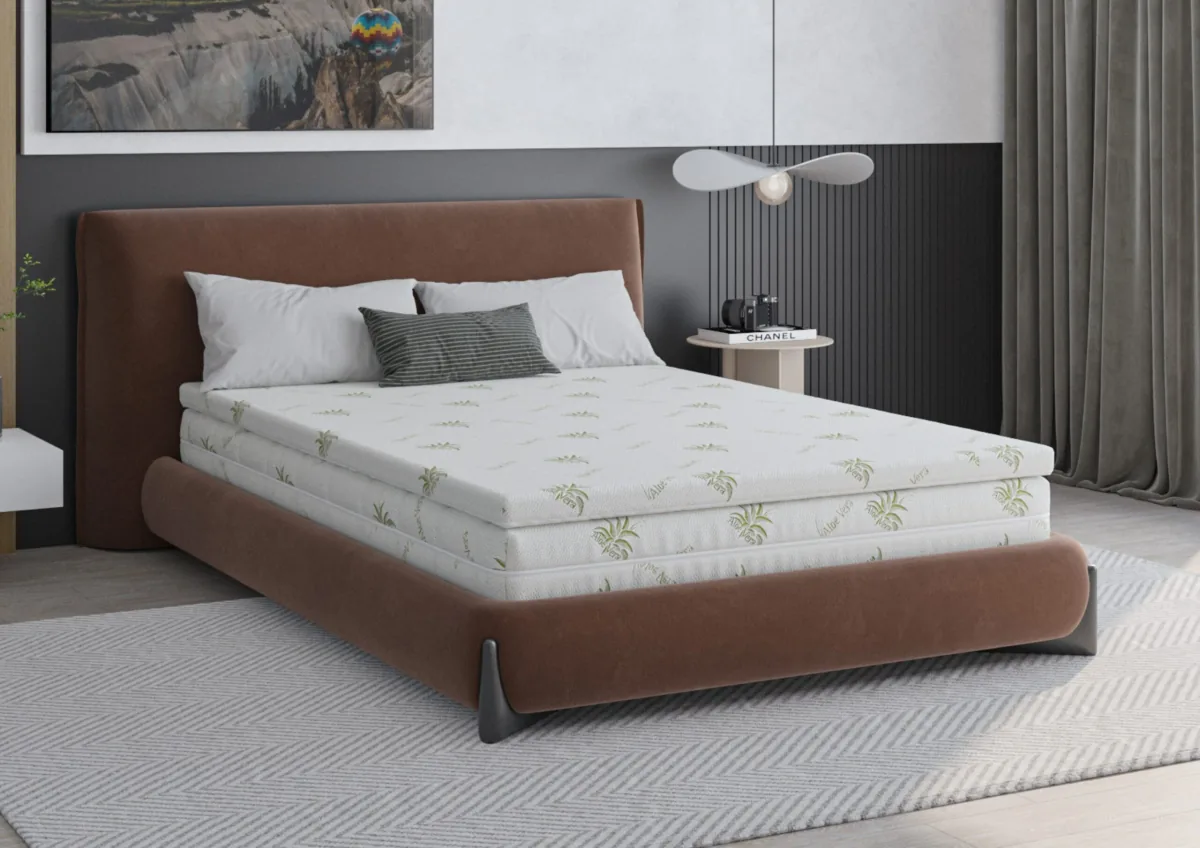 Topper Somnart Aloe Vera 160x200x4cm Fermitate Medie - imagine 4