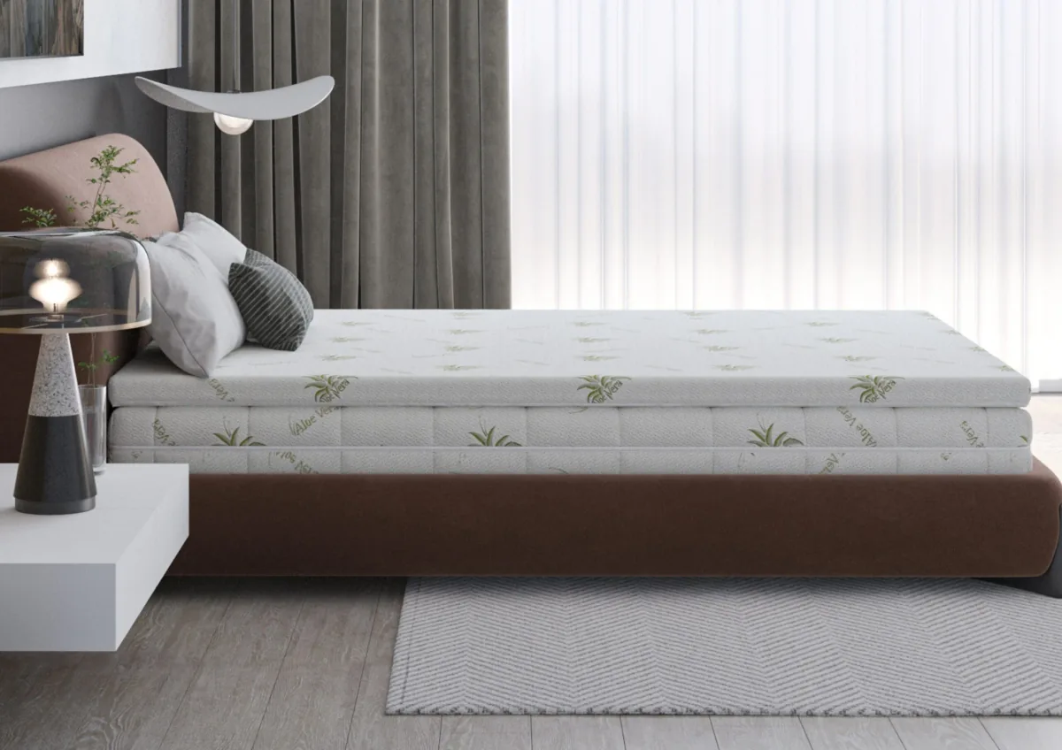Topper Somnart Aloe Vera 160x200x4cm Fermitate Medie - imagine 5