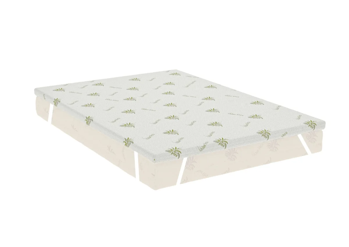 Topper Somnart Aloe Vera 160x200x5cm Elastic Fermitate Medie