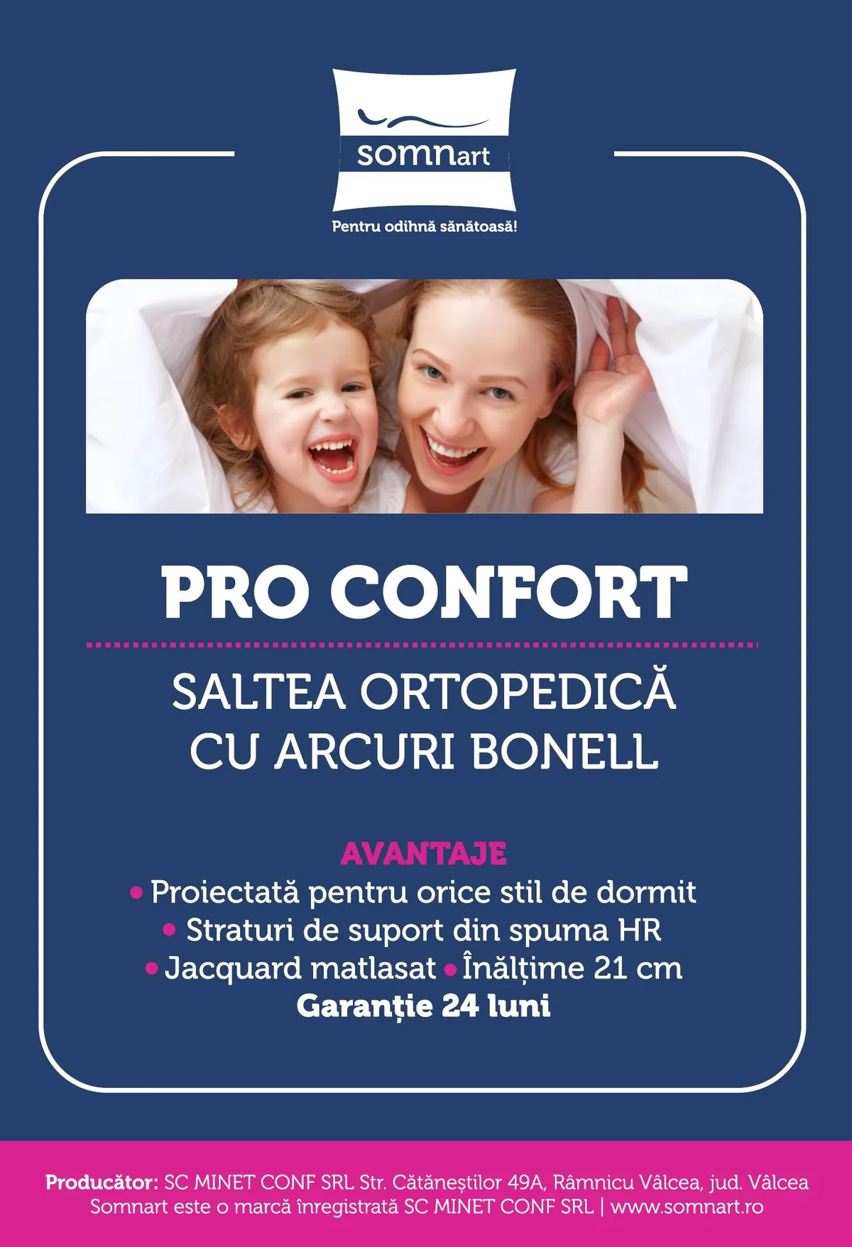 Topper Somnart HypoallergenicMed 90x200x5 cm Microfibra Detasabila Lavabil 95°C - imagine 7