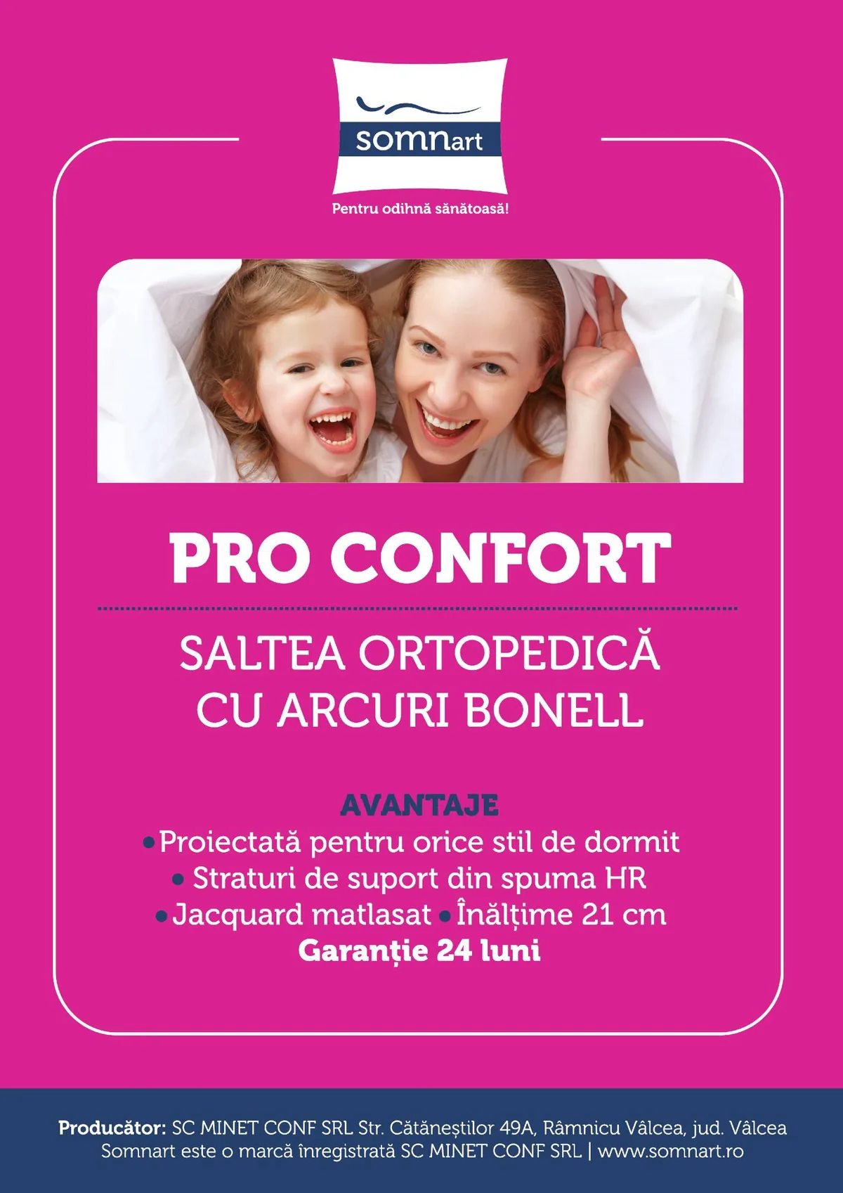 Topper Somnart HypoallergenicMed 90x200x5 cm Microfibra Detasabila Lavabil 95°C - imagine 9