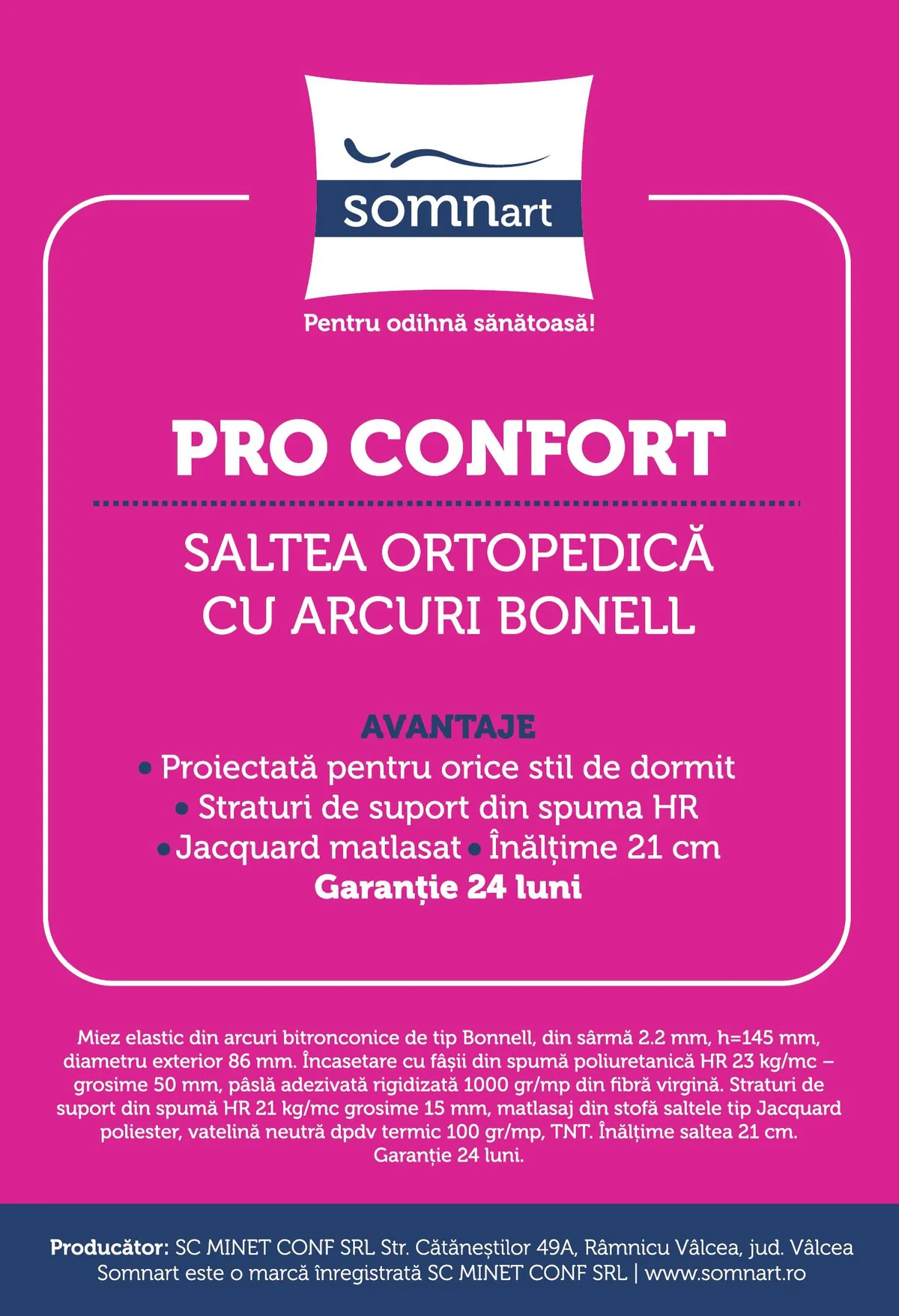 Topper Somnart HypoallergenicMed 90x200x5 cm Microfibra Detasabila Lavabil 95°C - imagine 10