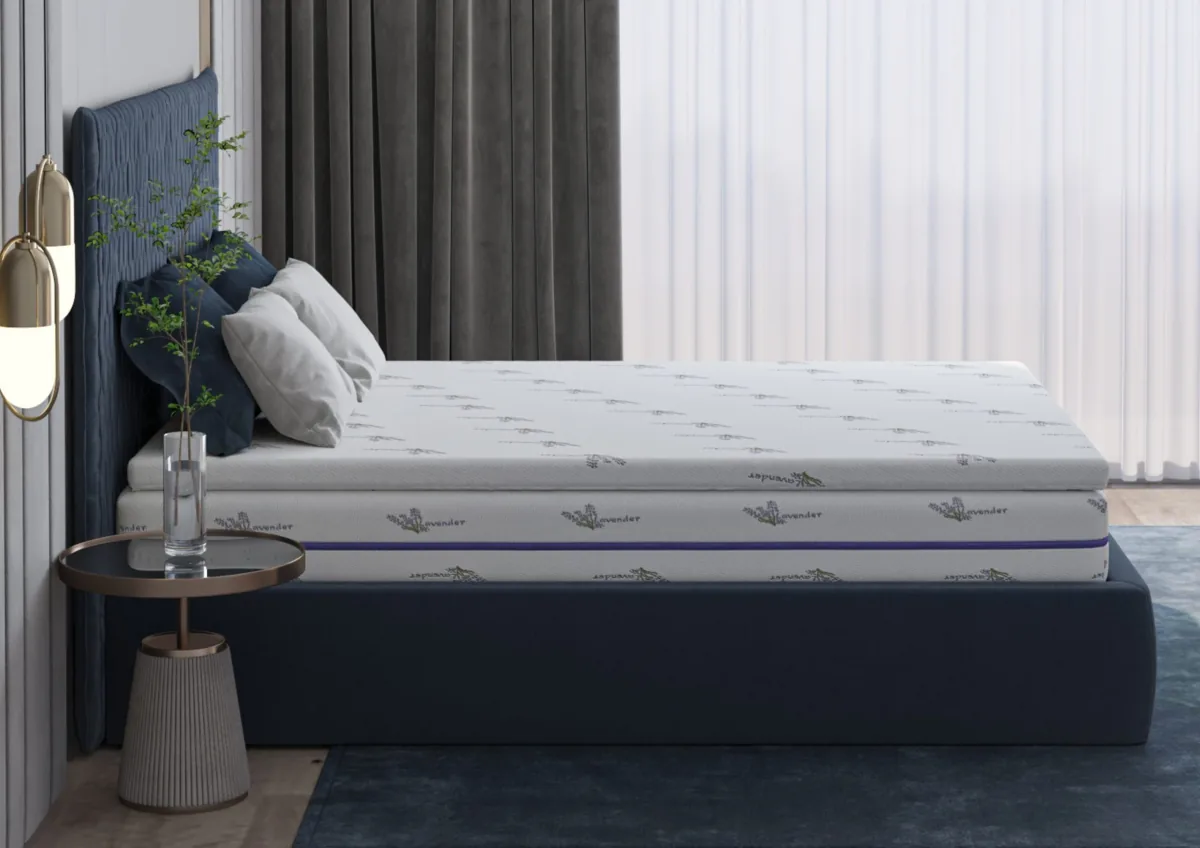 Topper Somnart Memory Lavanda 140x200 - imagine 5