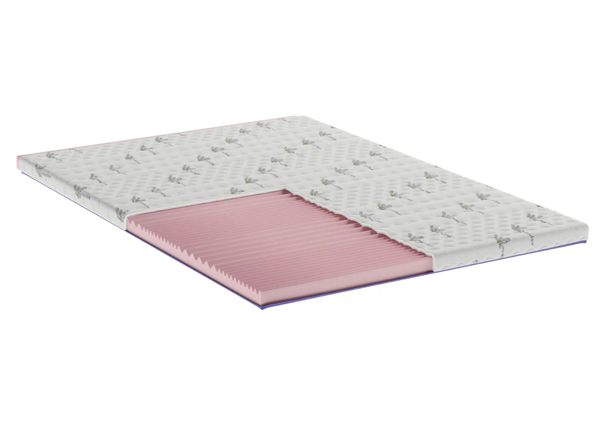 Topper Somnart Superconfort Lavant 7 Zone 160x200 Tratament Lavanda Fermitate Medie - imagine 2