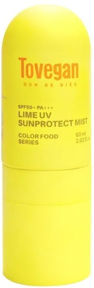 Spray Facial cu Protectie Solara Tovegan Color Food Yellow SPF50+ 60ml