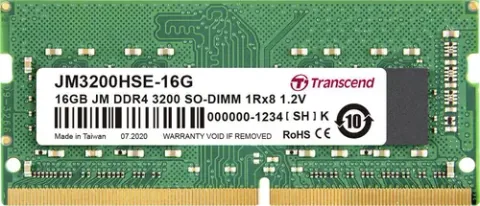 Transcend 16GB DDR4 3200MHz CL22 1.2V Laptop