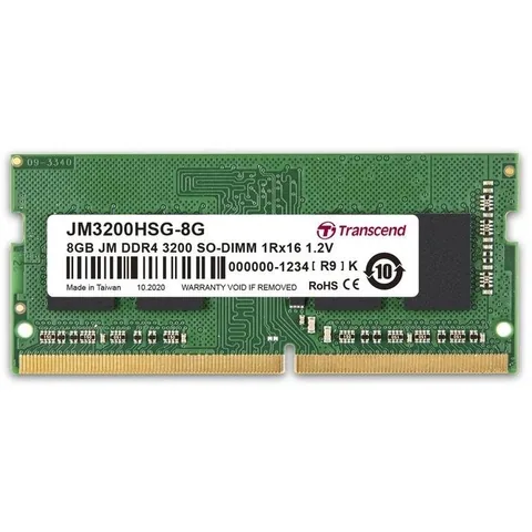 Transcend JetRam 8GB DDR4 3200MHz CL22 1.2V