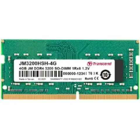 Transcend JM 4GB DDR4-3200MHz CL22 SO-DIMM