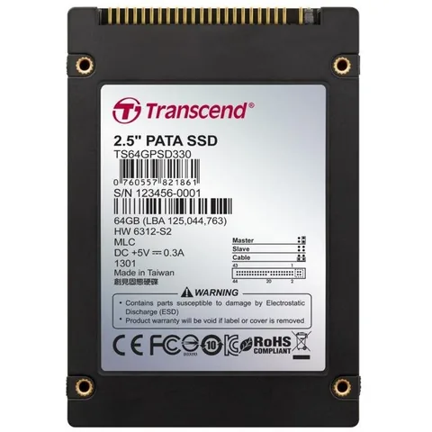 Transcend TS64GPSD330 64GB PATA 2.5inch MLC