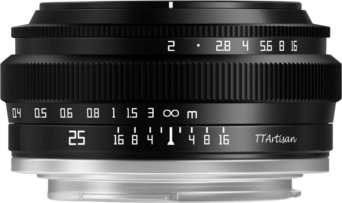 TTArtisan 25mm F2 APS-C M43 Negru