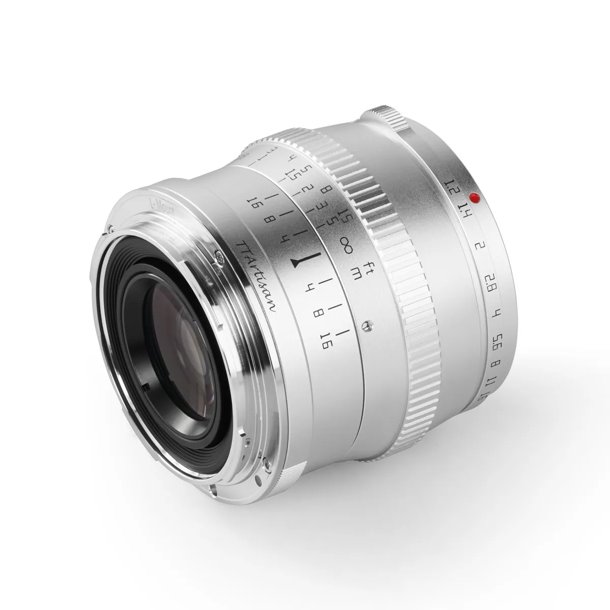 TTArtisan 50mm F1.2 APS-C L-Mount Argintiu