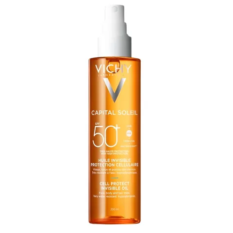 Ulei de Protectie Solara Vichy Capital Soleil Cell Protect SPF50+ Invizibil 200ml