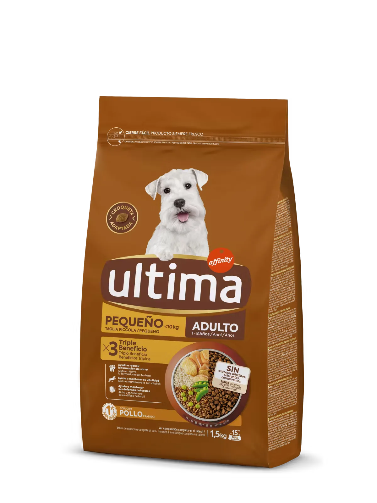 Hrana Uscata Caini Ultima Dog Mini Adult Pui 1.5kg