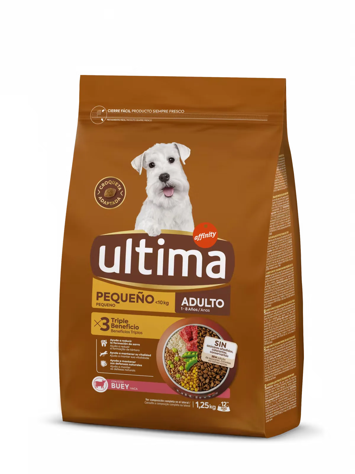 Hrana Uscata pentru Caini Ultima Dog Mini Adult Vita 1.25kg