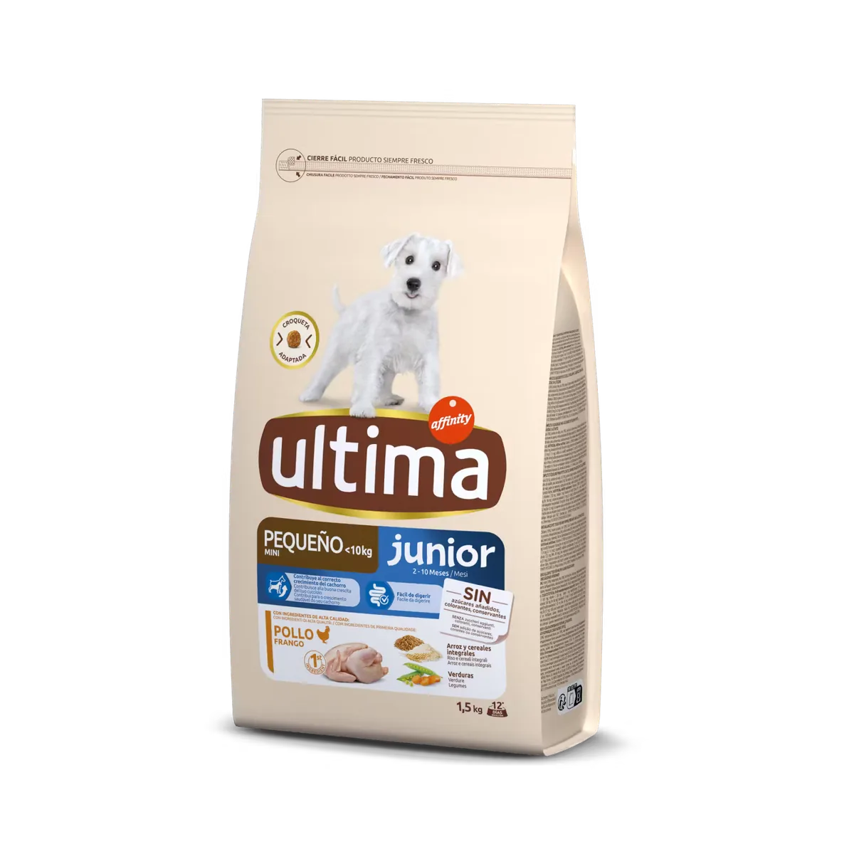 Hrana Uscata Caini Ultima Dog Mini Junior Pui 1.5kg