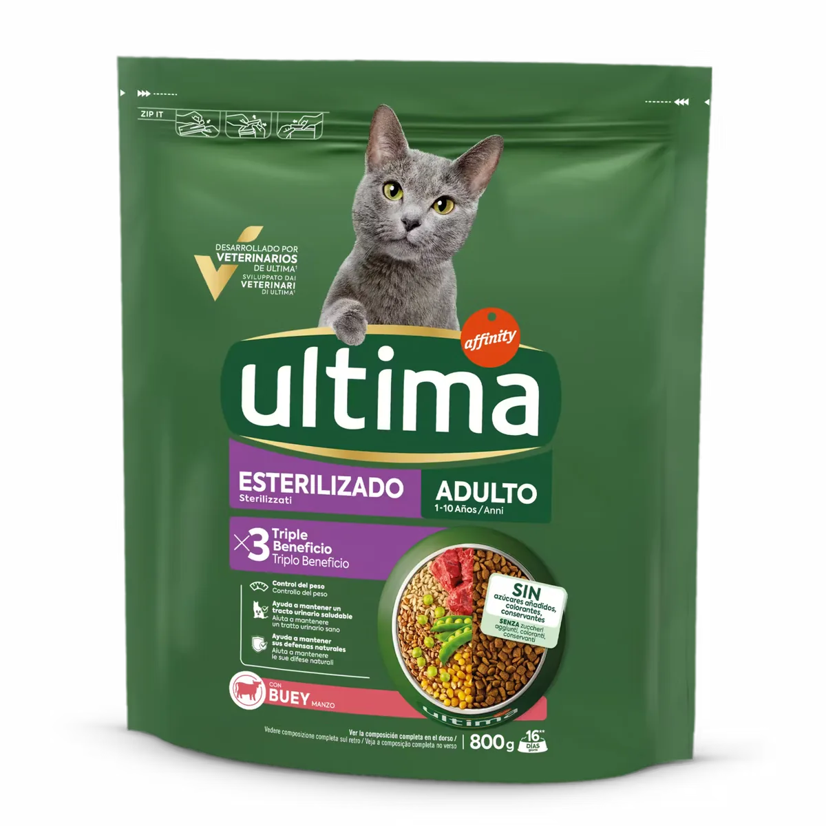 Hrana Uscata Pisici Ultima Cat Adult Sterilizat Vita 800g