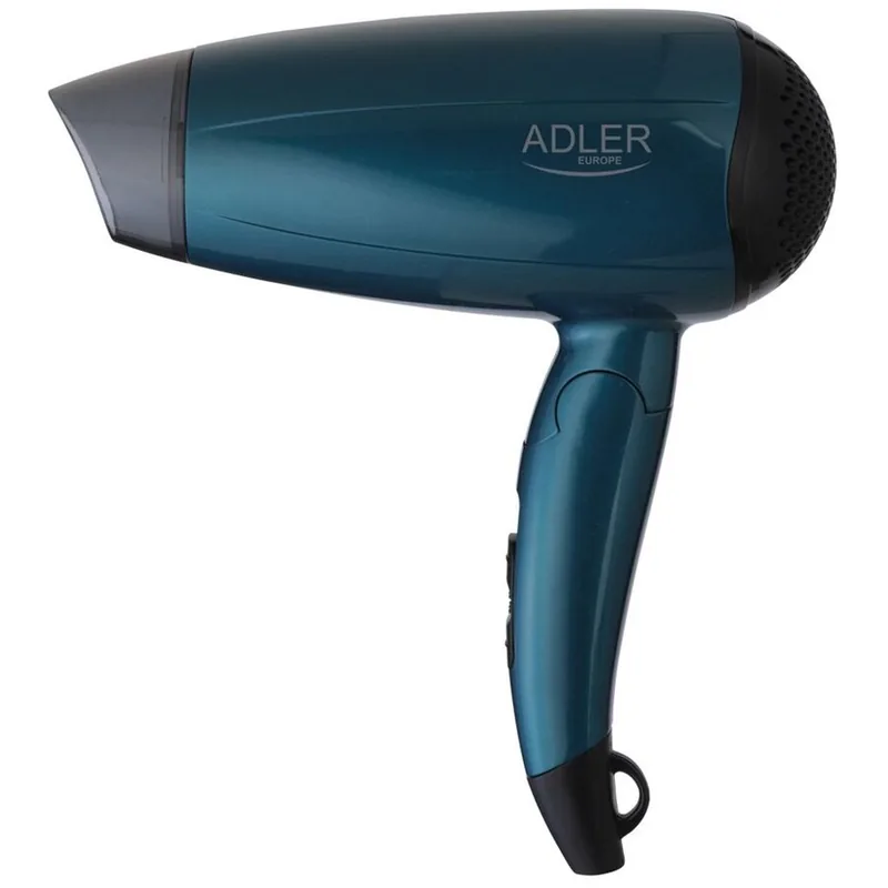 Uscator de Par Adler 1600W 2 Niveluri Incalzire 2 Viteze Maner Pliabil Albastru