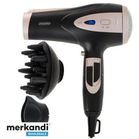 Uscator de Par Adler AD 2248 2200W Ioni Difuzor Negru / Sampanie