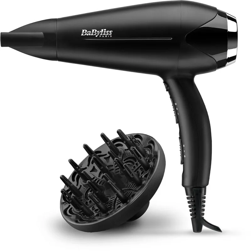 Uscator de Par Babyliss 2200W 3 Niveluri Incalzire Cablu 1.95m Negru