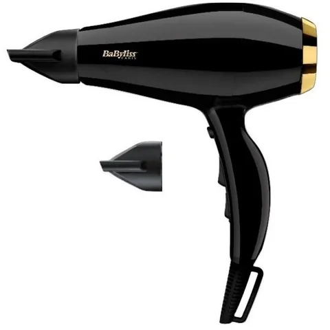 Uscator de Par Babyliss 2300W Ceramic 3 Niveluri 33,3 m/s 120 m³/h Negru Auriu