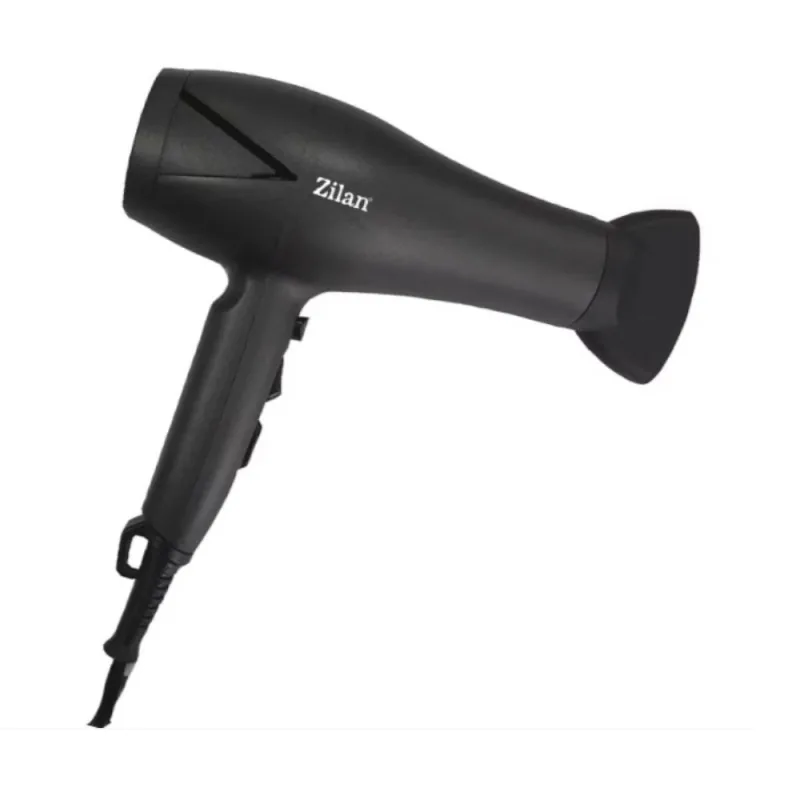 Uscator de Par Zilan Putere 2000W Buton Aer Rece 2 Trepte de Viteza Negru