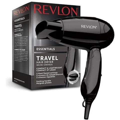 Uscator de Par Revlon Essentials Travel RVDR5305E Pliabil 2Viteze 2Trepte Negru
