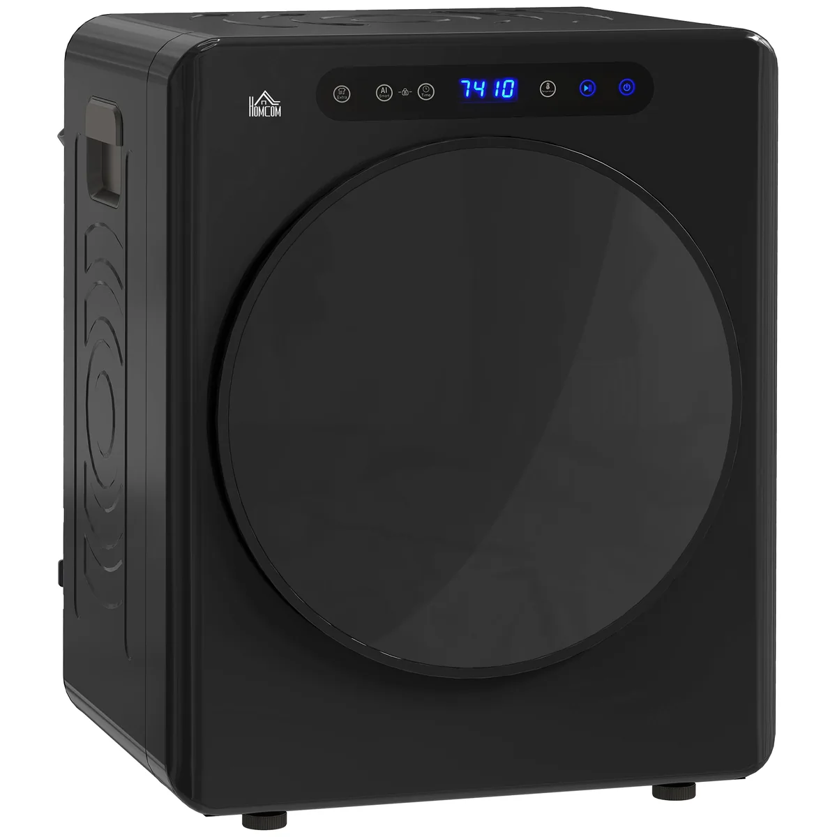 Uscător de Rufe cu Evacuare HOMCOM 4kg 1000W Negru