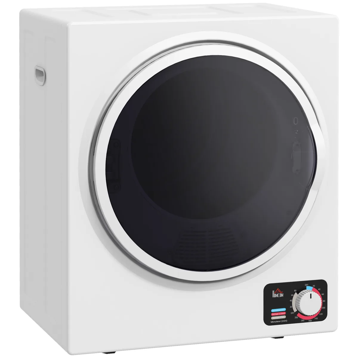 Uscător de Rufe Electric HOMCOM 33L 850W Portabil 4 Moduri Oțel Inoxidabil