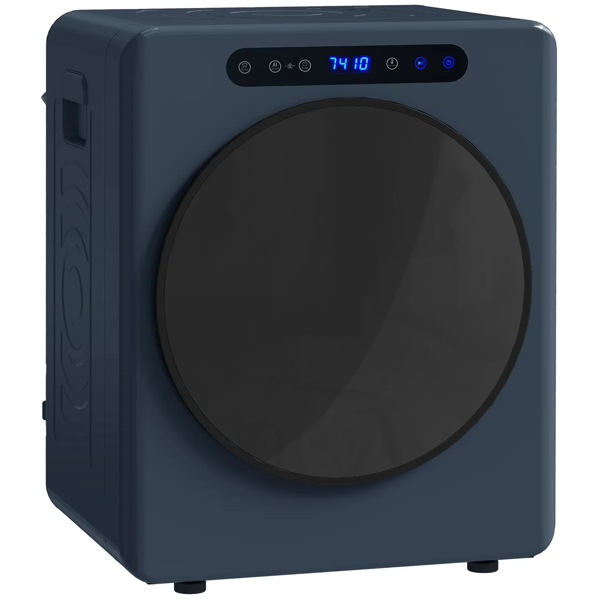 Uscător de Rufe HOMCOM Compact cu Evacuare 5kg 1000W Albastru