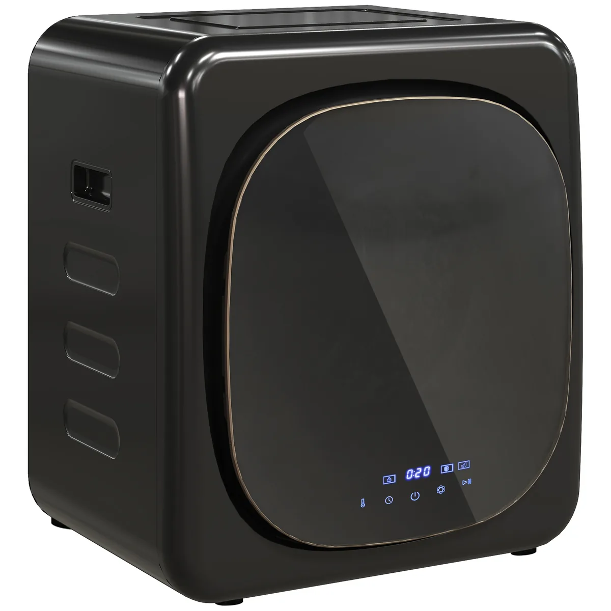 Uscător de Rufe HOMCOM cu Aer 4kg Negru