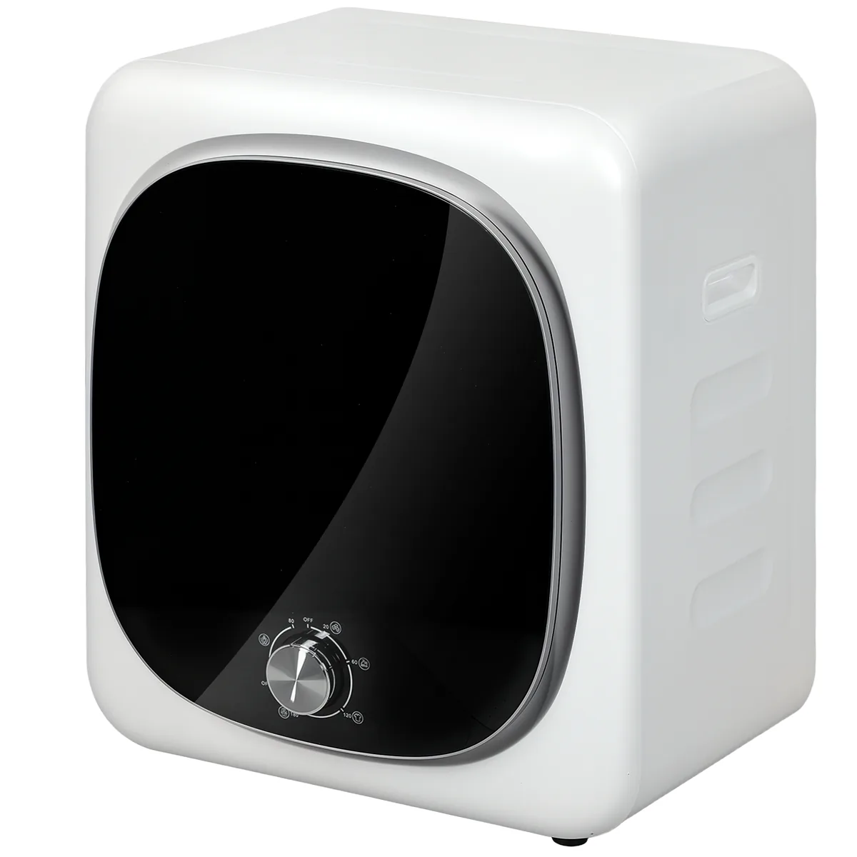 Uscător de Rufe Homcom Mini Portabil 4kg 800W 5 Programe Încărcare Frontală Alb