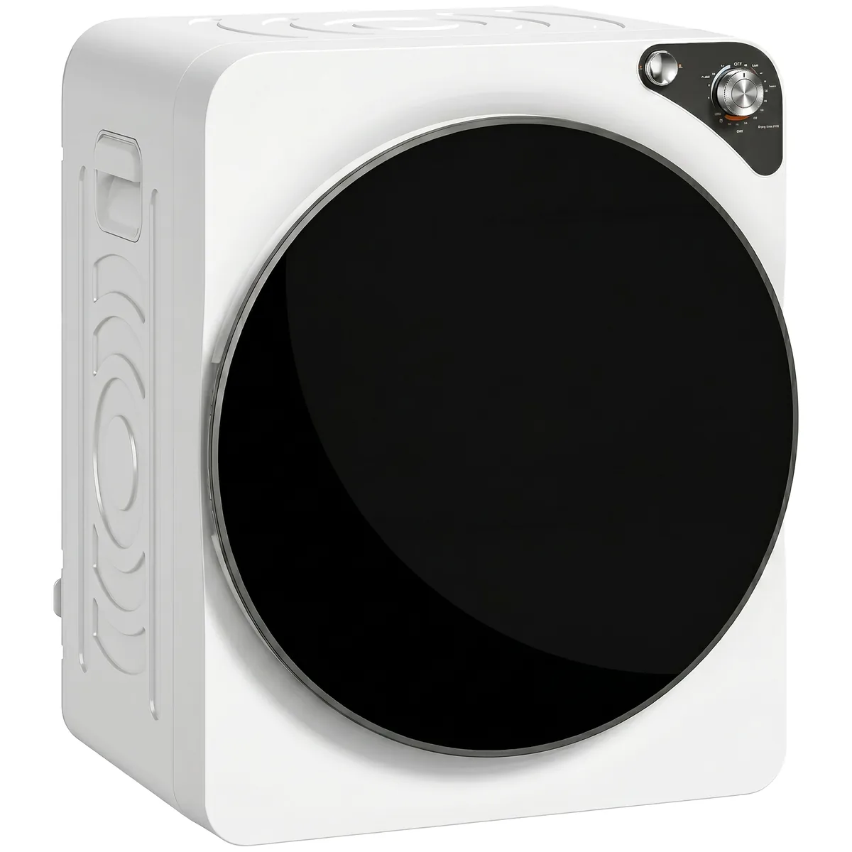 Uscător de Rufe Portabil HOMCOM Mini 5kg 5 Programe 1000W Alb