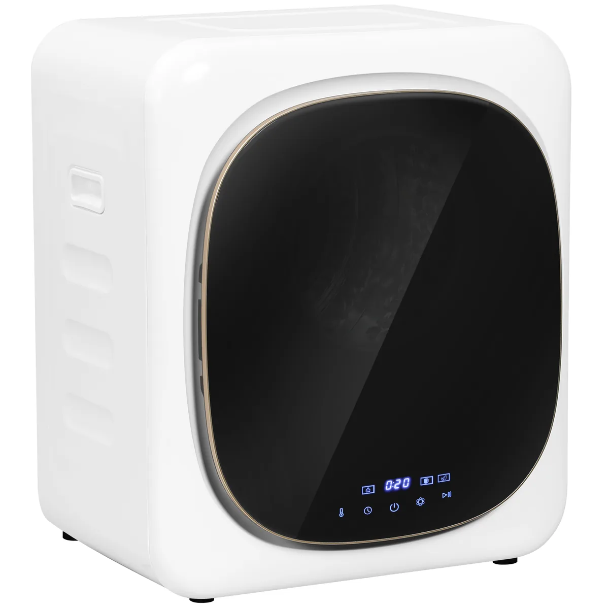 Uscător de Rufe Ventilat HOMCOM 4kg Timer si Program Smart Alb