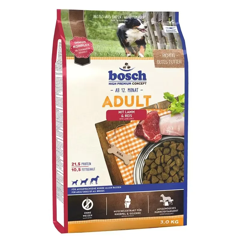 Hrana Uscata pentru Caini Bosch Adult Miel si Orez 3kg