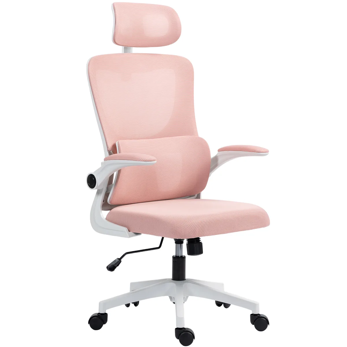 Scaun de Birou Ergonomic Vinsetto Tetieră Detașabilă Roz